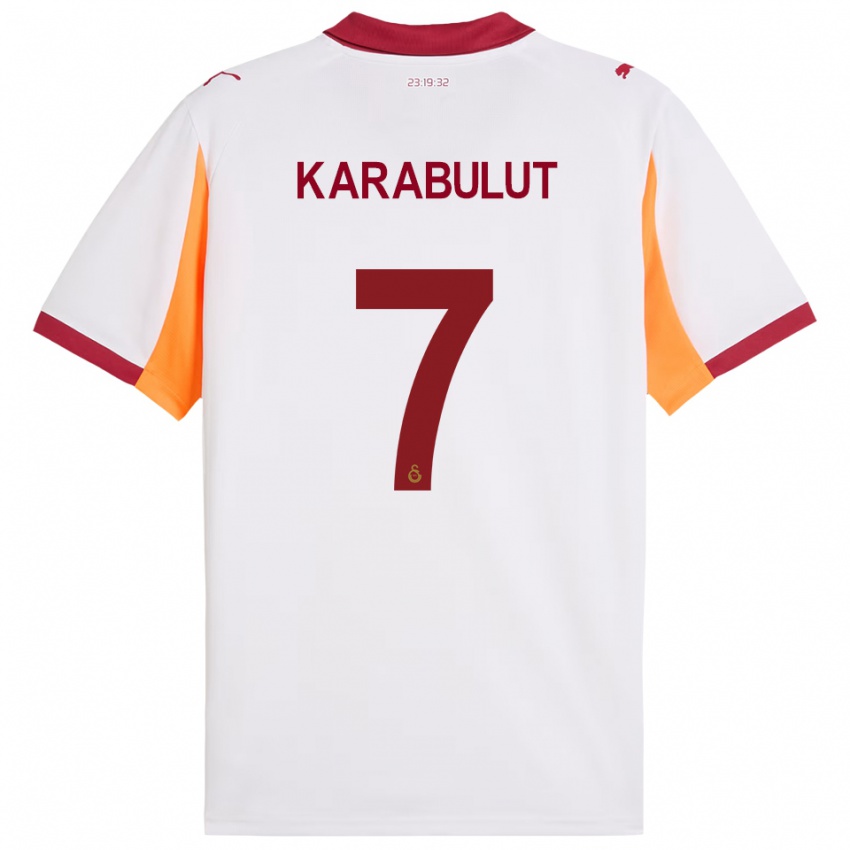 ילדים ארזו קראבולוט #7 לבן אדום הרחק ג'רזי 2025/26 חולצה קצרה