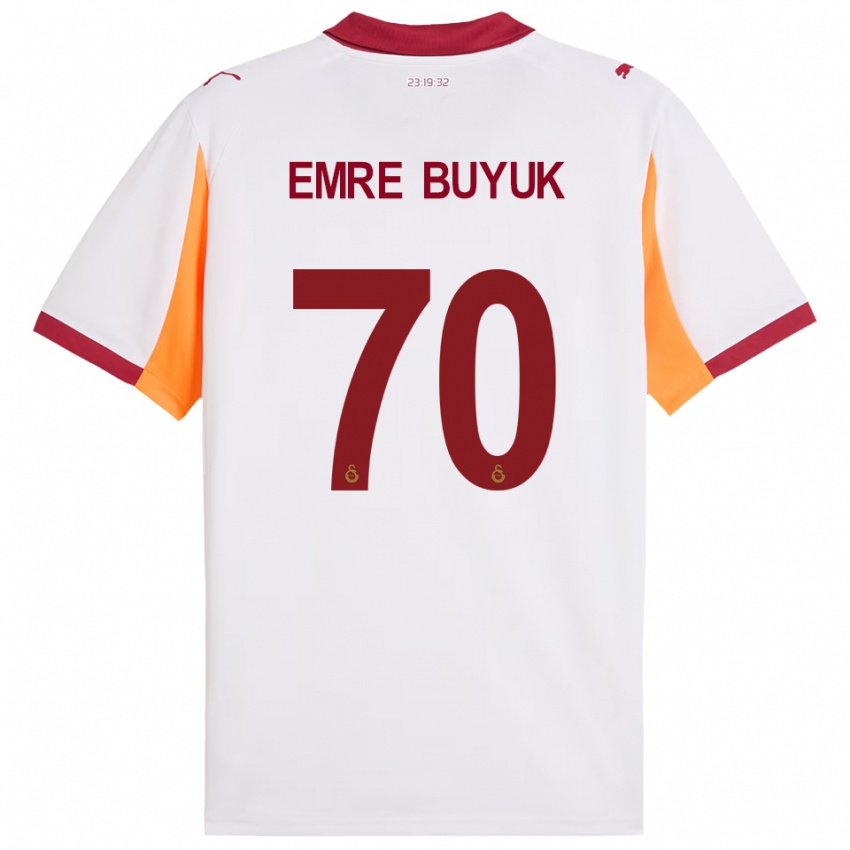 ילדים אנס אמר ביוק #70 לבן אדום הרחק ג'רזי 2025/26 חולצה קצרה