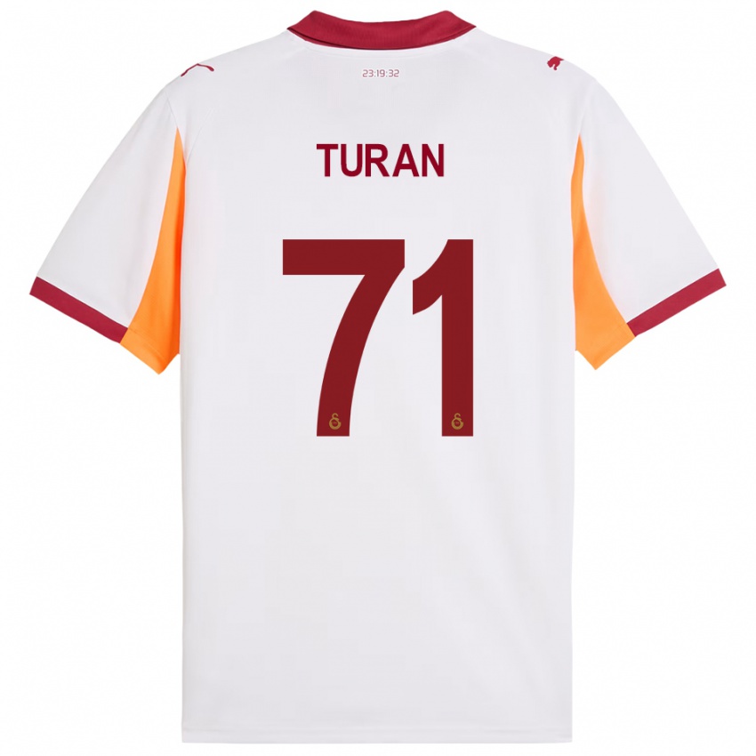 ילדים חסן טוראן #71 לבן אדום הרחק ג'רזי 2025/26 חולצה קצרה