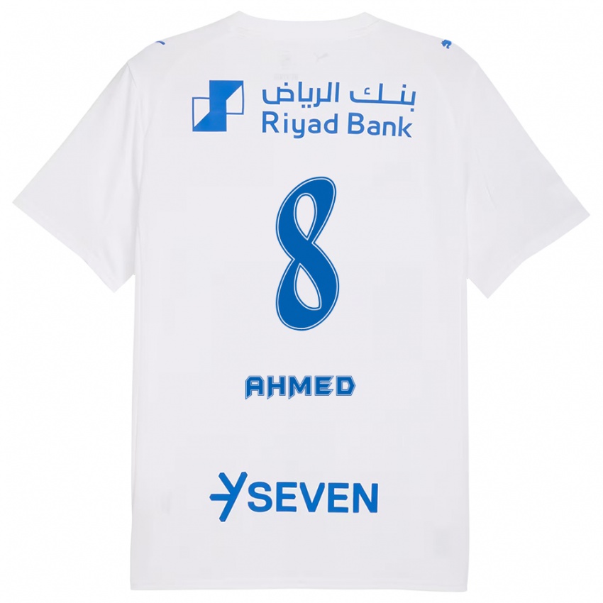 ילדים Thari Saeed #8 לבן כחול הרחק ג'רזי 2025/26 חולצה קצרה