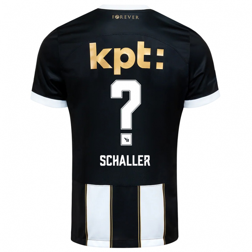 ילדים Emilio Schaller #0 שחור לבן הרחק ג'רזי 2025/26 חולצה קצרה