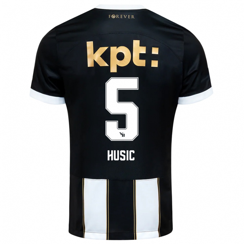 ילדים אנל חוסיץ׳ #5 שחור לבן הרחק ג'רזי 2025/26 חולצה קצרה