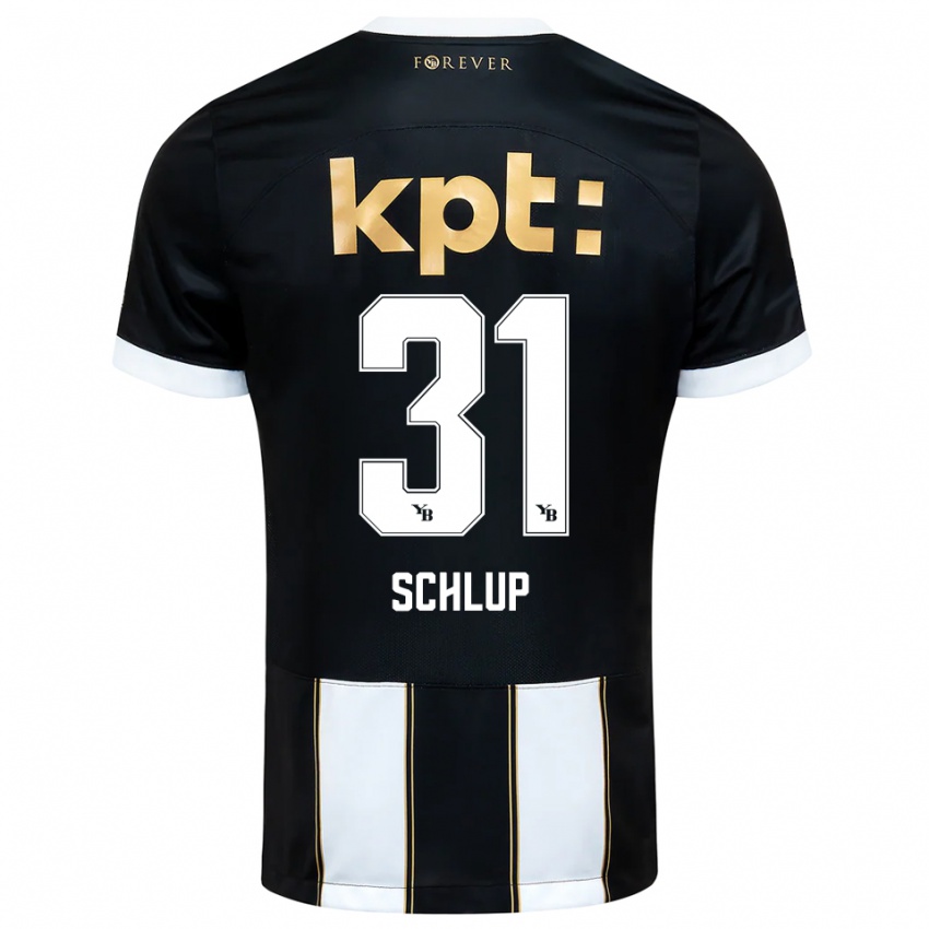 ילדים ג׳וליה טג׳יאנה שלופ #31 שחור לבן הרחק ג'רזי 2025/26 חולצה קצרה