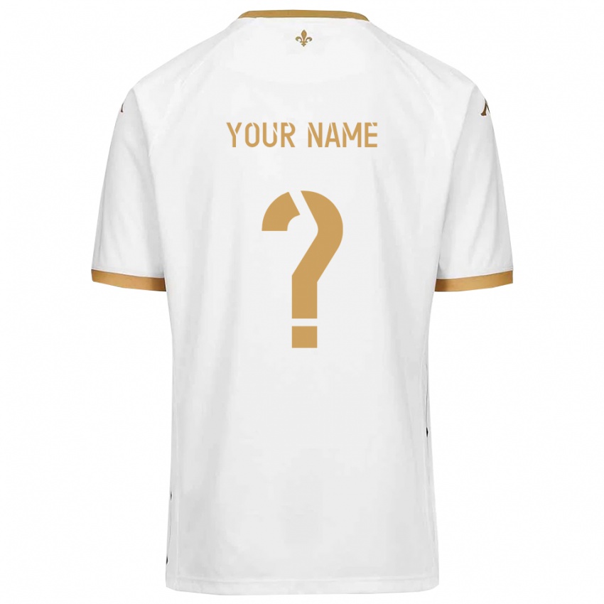 ילדים השם שלך #0 לבן זהב הרחק ג'רזי 2025/26 חולצה קצרה