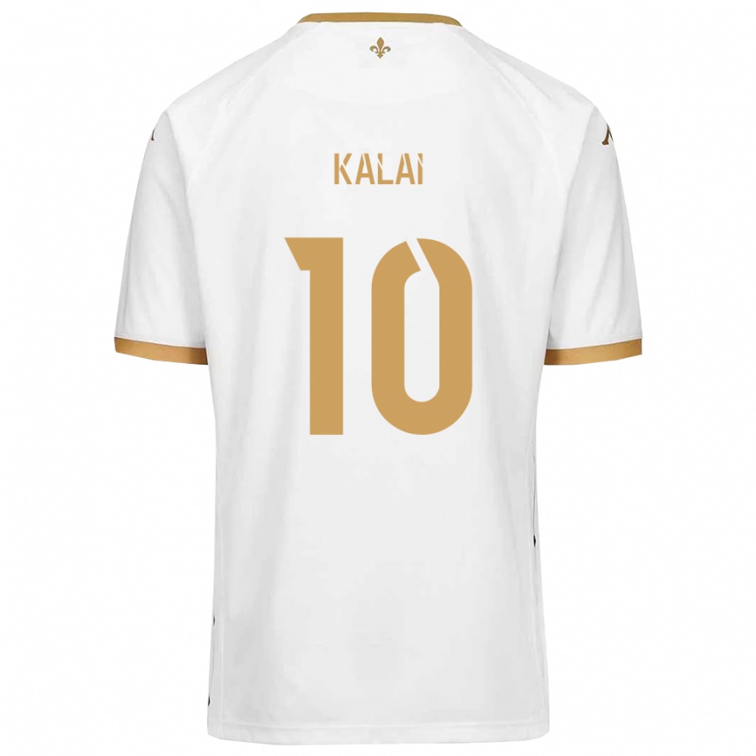 ילדים ג׳אווד קלעי #10 לבן זהב הרחק ג'רזי 2025/26 חולצה קצרה