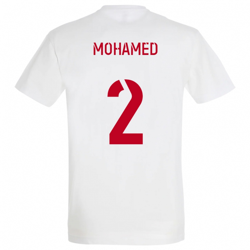 ילדים Yanis Mohamed #2 לבן אדום צהוב הרחק ג'רזי 2025/26 חולצה קצרה