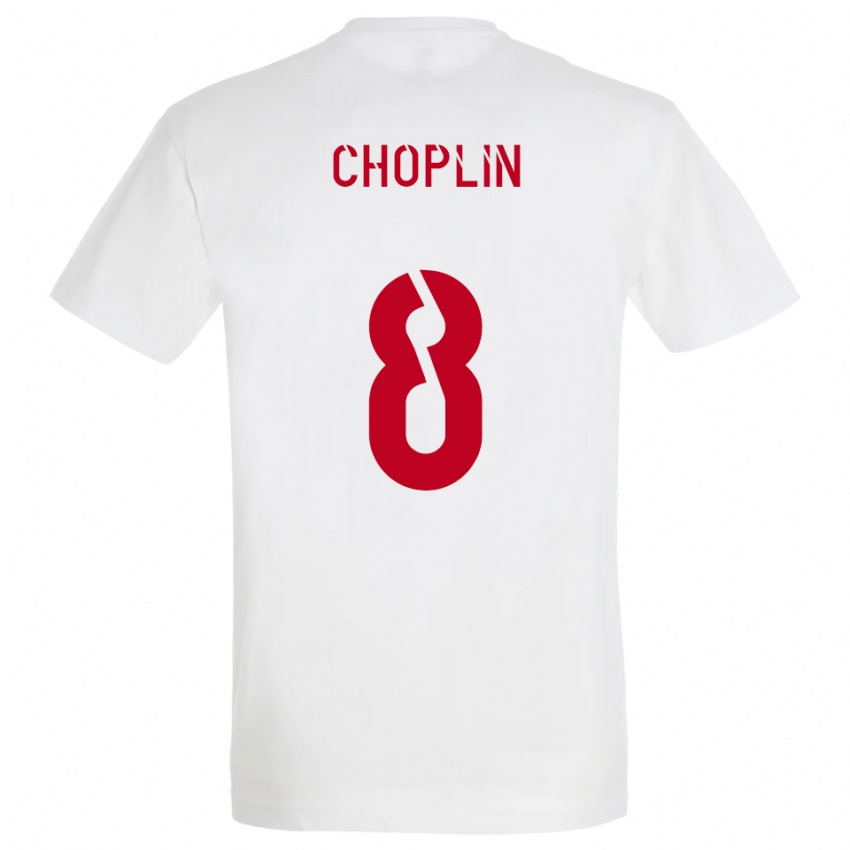 ילדים רומן קופלין #8 לבן אדום צהוב הרחק ג'רזי 2025/26 חולצה קצרה