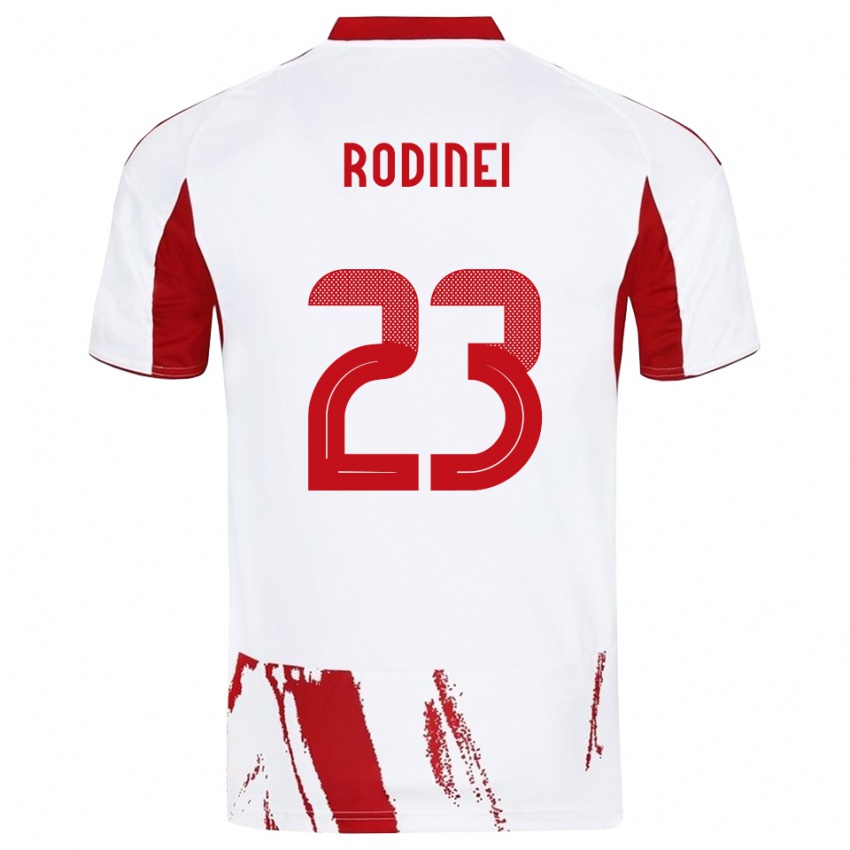 ילדים Rodinei #23 לבן אדום הרחק ג'רזי 2025/26 חולצה קצרה