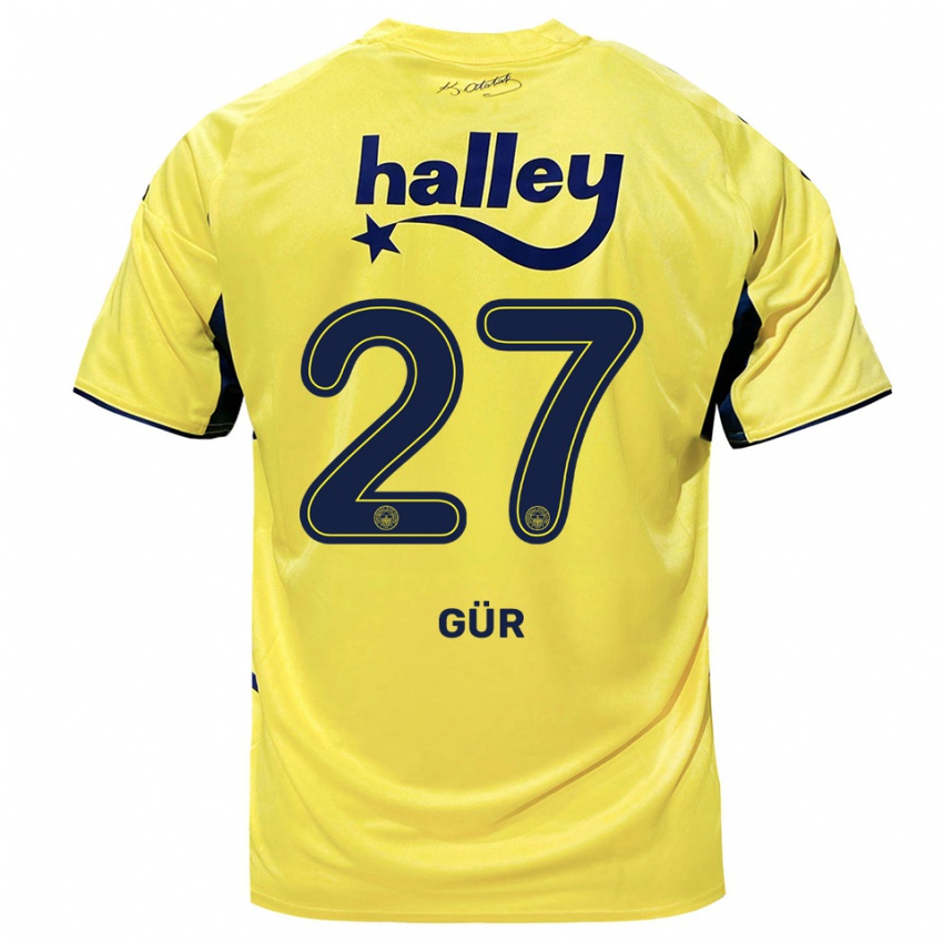 ילדים אטה גור #27 צהוב כחול נייבי הרחק ג'רזי 2025/26 חולצה קצרה