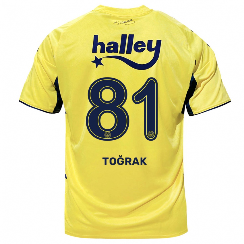 ילדים שוקור טוגראק #81 צהוב כחול נייבי הרחק ג'רזי 2025/26 חולצה קצרה