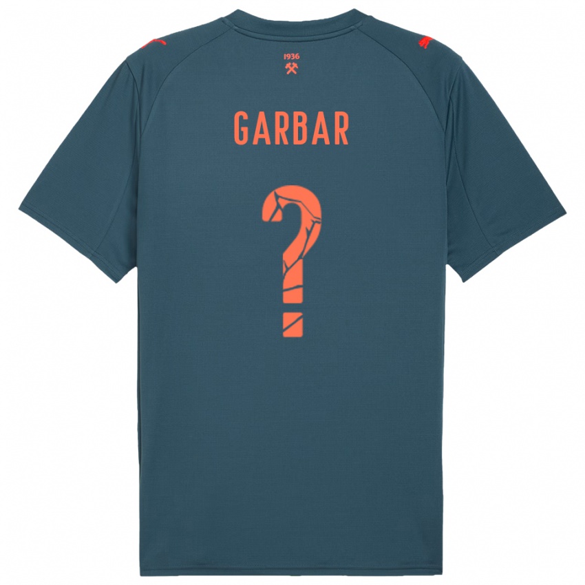 ילדים Mykhaylo Garbar #0 כחול נייבי אדום הרחק ג'רזי 2025/26 חולצה קצרה