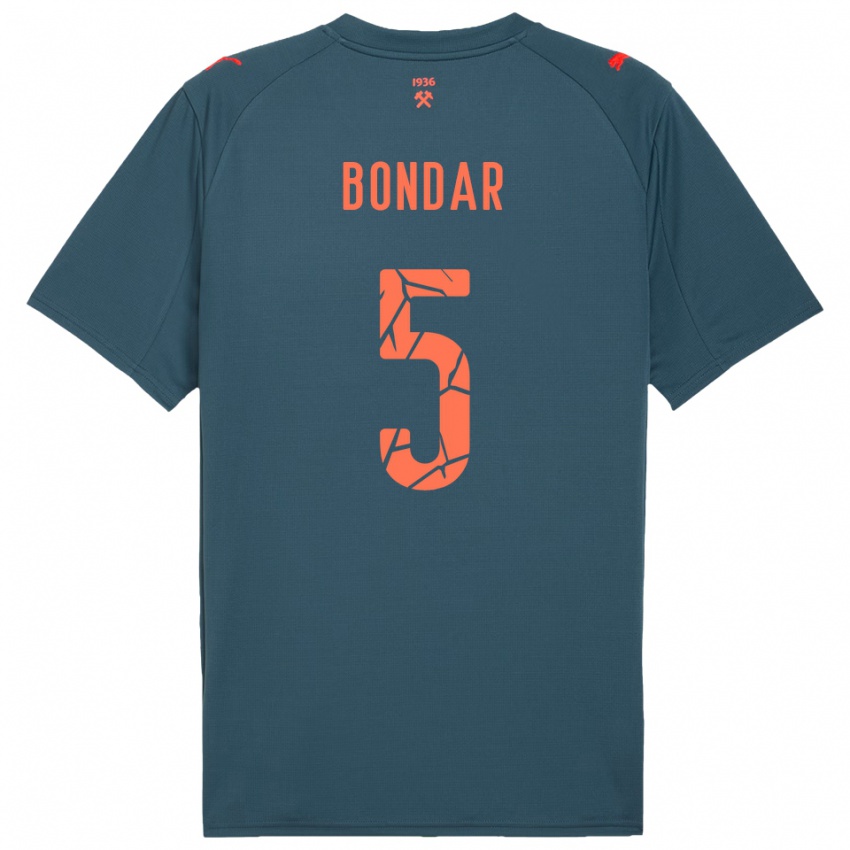 ילדים ואלרי בונדר #5 כחול נייבי אדום הרחק ג'רזי 2025/26 חולצה קצרה