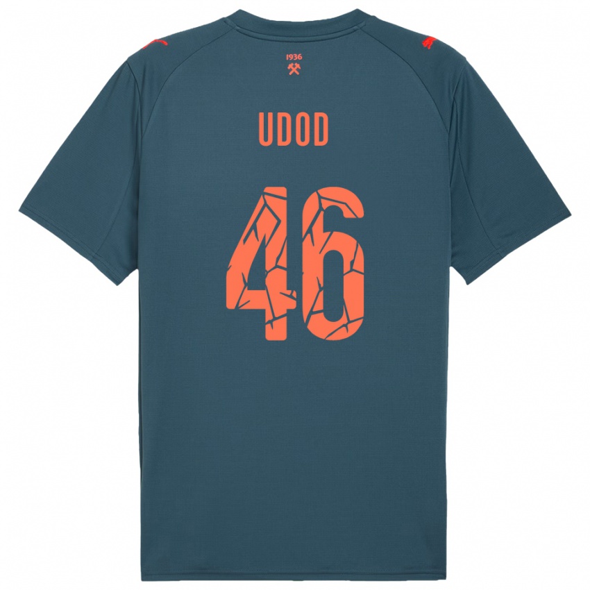 ילדים דנילו אודוד #46 כחול נייבי אדום הרחק ג'רזי 2025/26 חולצה קצרה