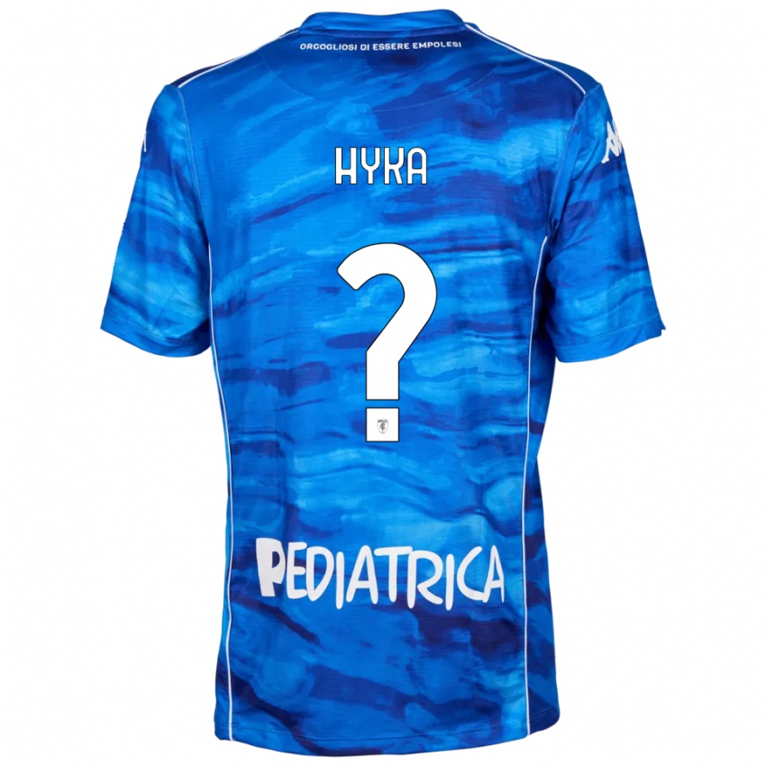 גברים Denaldo Hyka #0 כחול לבן ג'רזי ביתית 2025/26 חולצה קצרה