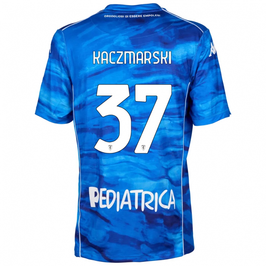 גברים איווו קצ'מרסקי #37 כחול לבן ג'רזי ביתית 2025/26 חולצה קצרה