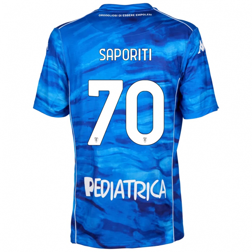 גברים אדוארדו ספוריטי #70 כחול לבן ג'רזי ביתית 2025/26 חולצה קצרה