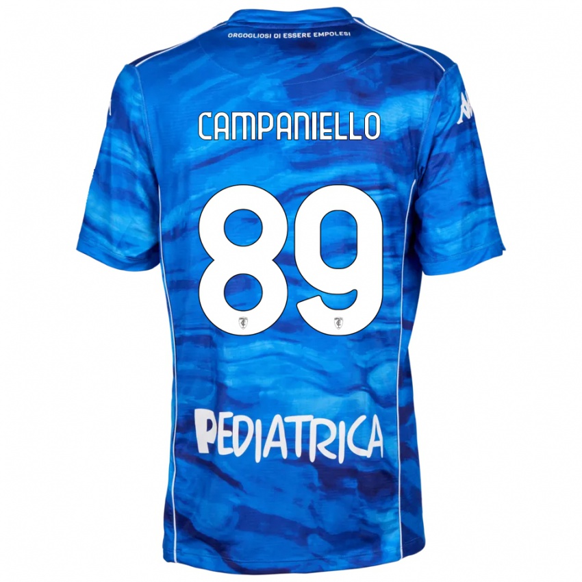 גברים תומס קמפניילו #89 כחול לבן ג'רזי ביתית 2025/26 חולצה קצרה