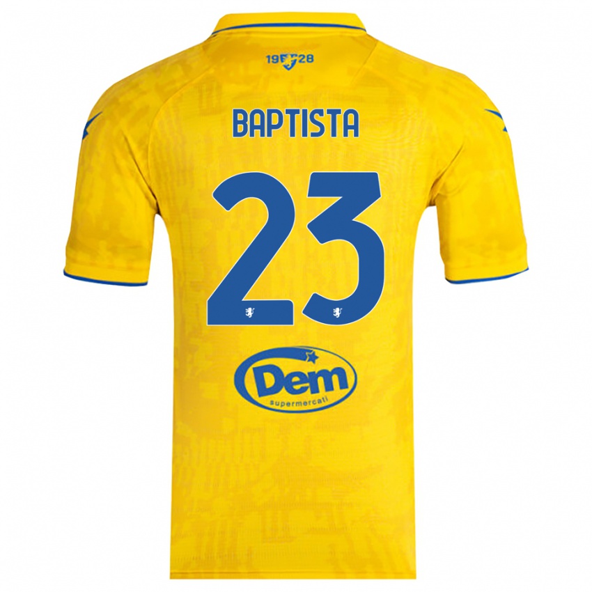 גברים ויקטור בפטיסטה אוליברה #23 צהוב כחול ג'רזי ביתית 2025/26 חולצה קצרה