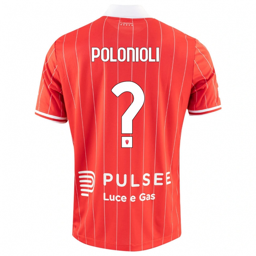 גברים Matteo Polonioli #0 אדום לבן ג'רזי ביתית 2025/26 חולצה קצרה