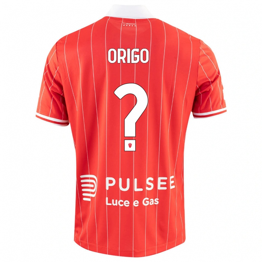 גברים Tobias Origo #0 אדום לבן ג'רזי ביתית 2025/26 חולצה קצרה