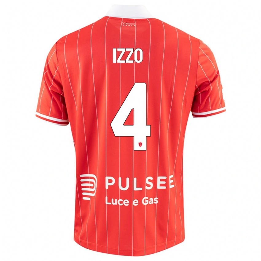 גברים ארמנדו איצו #4 אדום לבן ג'רזי ביתית 2025/26 חולצה קצרה