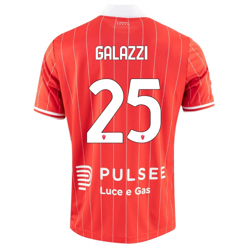 גברים ניקולס גאלאצי #25 אדום לבן ג'רזי ביתית 2025/26 חולצה קצרה