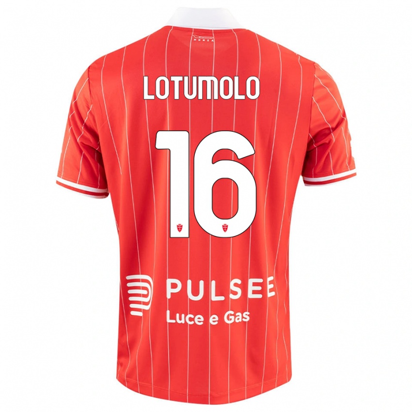 גברים Matteo Lotumolo #16 אדום לבן ג'רזי ביתית 2025/26 חולצה קצרה