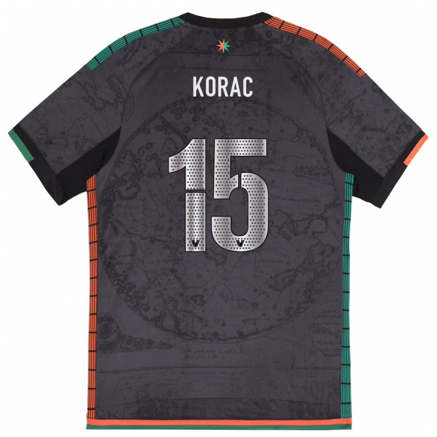 גברים סייד קוראץ׳ #15 אפור כהה ג'רזי ביתית 2025/26 חולצה קצרה