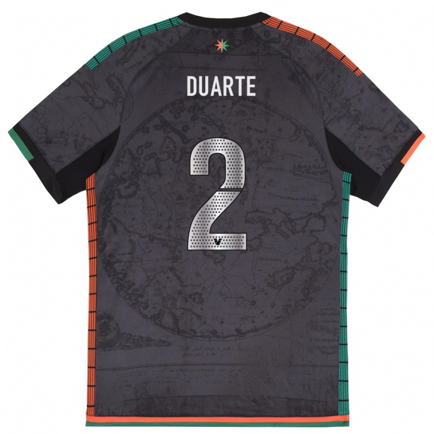 גברים Marcia Duarte #2 אפור כהה ג'רזי ביתית 2025/26 חולצה קצרה
