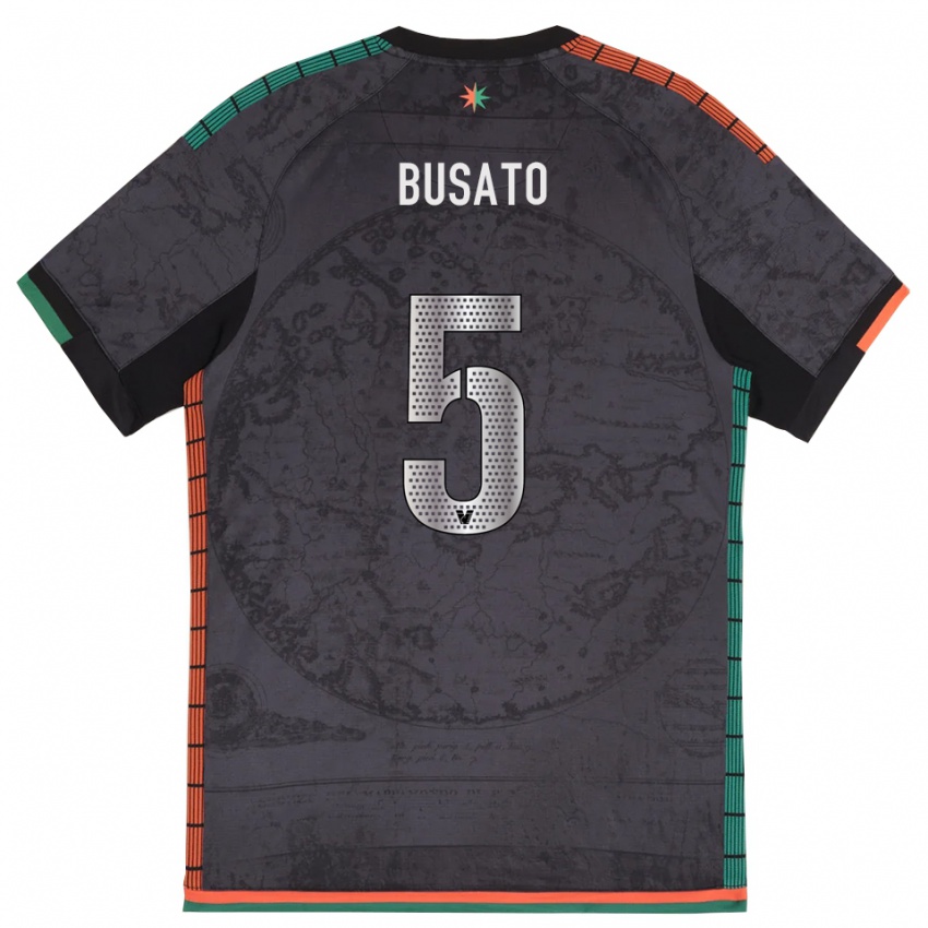 גברים לורנזו בוסאטו #5 אפור כהה ג'רזי ביתית 2025/26 חולצה קצרה