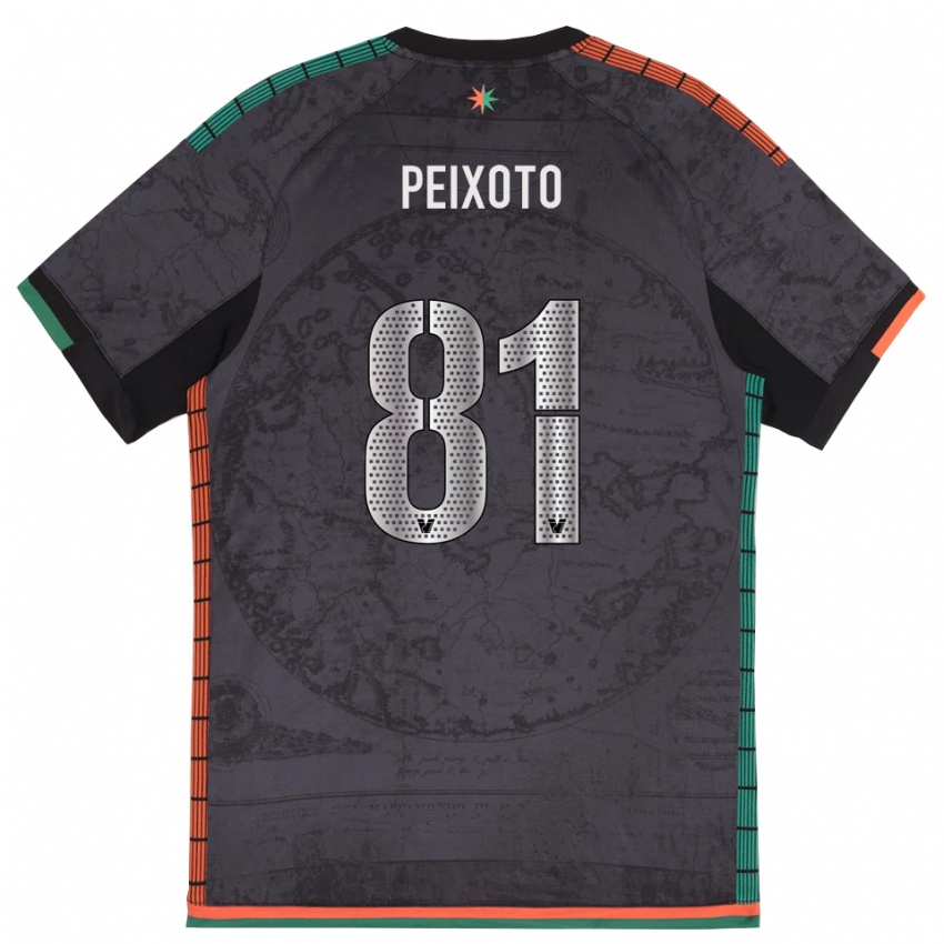 גברים אפונסו בנטו מרטינס חזוס פיישוטו #81 אפור כהה ג'רזי ביתית 2025/26 חולצה קצרה