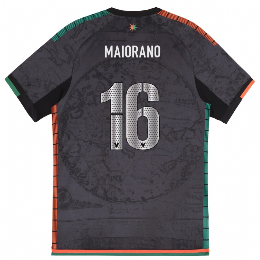 גברים Francesco Maiorano #16 אפור כהה ג'רזי ביתית 2025/26 חולצה קצרה