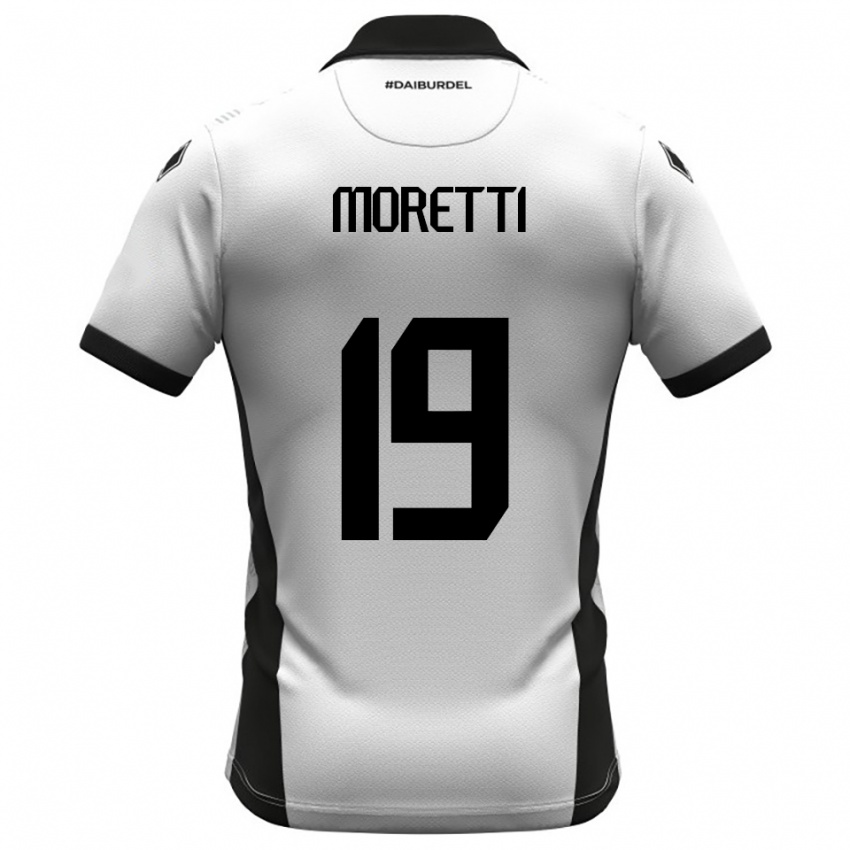 גברים Noah Moretti #19 לבן שחור כתום ג'רזי ביתית 2025/26 חולצה קצרה