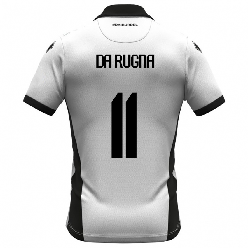 גברים מילו דה רוניה #11 לבן שחור כתום ג'רזי ביתית 2025/26 חולצה קצרה
