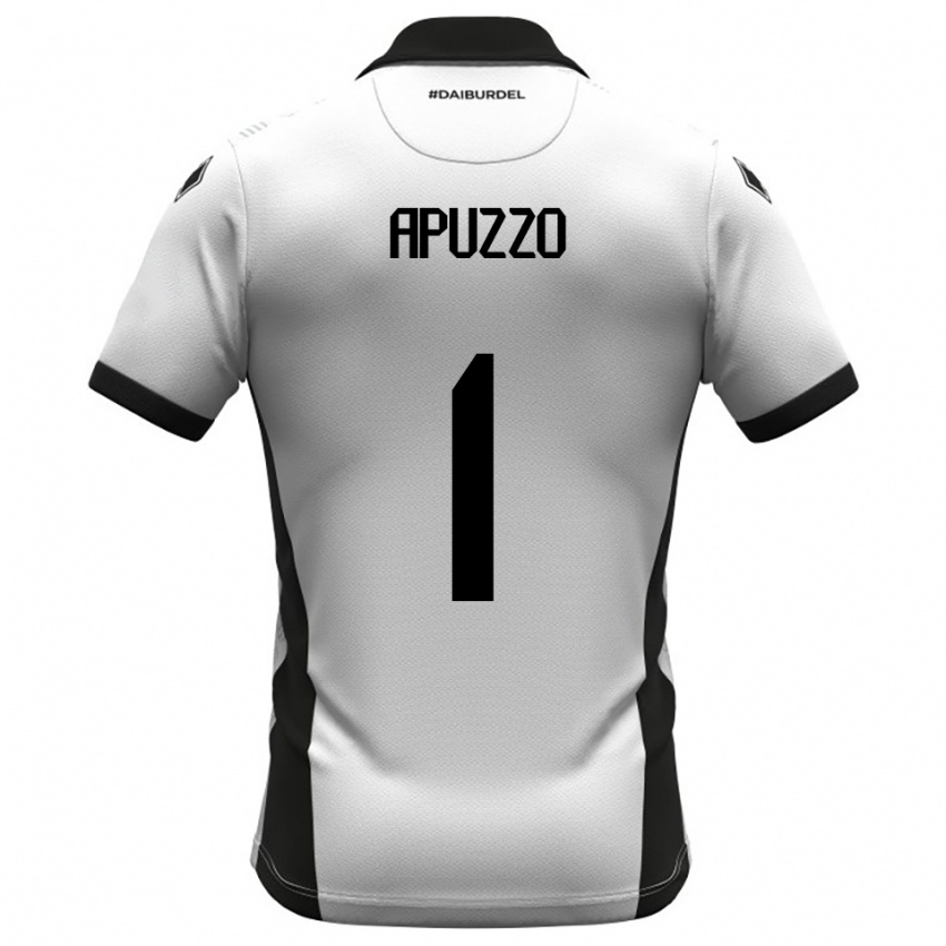 גברים Davide Apuzzo #1 לבן שחור כתום ג'רזי ביתית 2025/26 חולצה קצרה