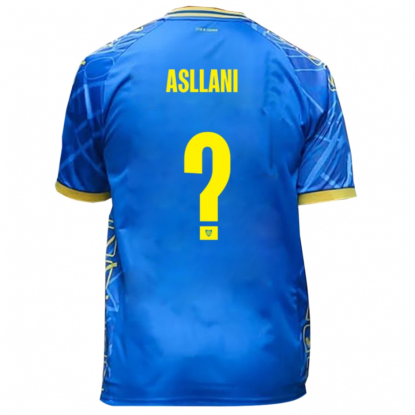 גברים Jurgen Asllani #0 כחול שמיים צהוב ג'רזי ביתית 2025/26 חולצה קצרה