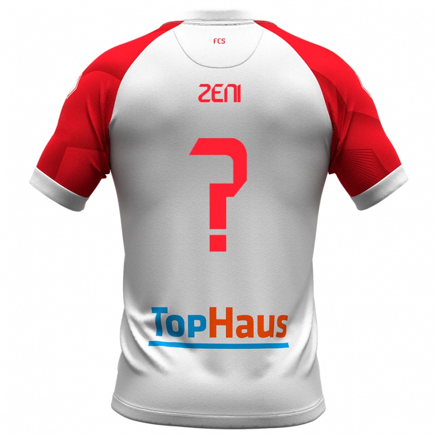 גברים Giulio Zeni #0 לבן אדום ג'רזי ביתית 2025/26 חולצה קצרה