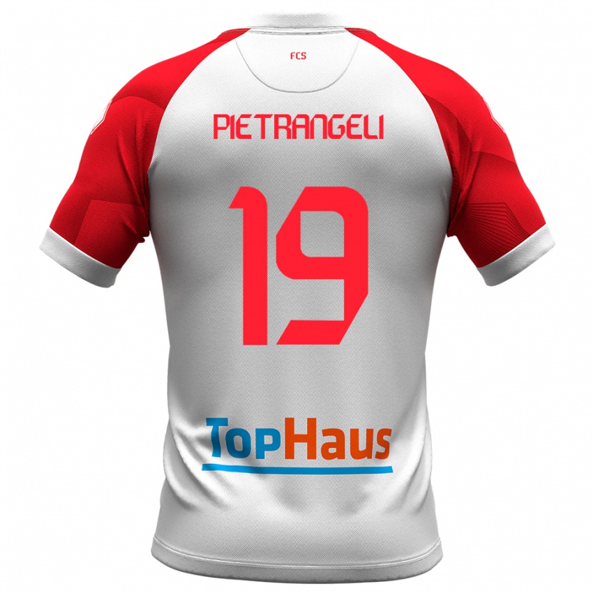 גברים Nicola Pietrangeli #19 לבן אדום ג'רזי ביתית 2025/26 חולצה קצרה