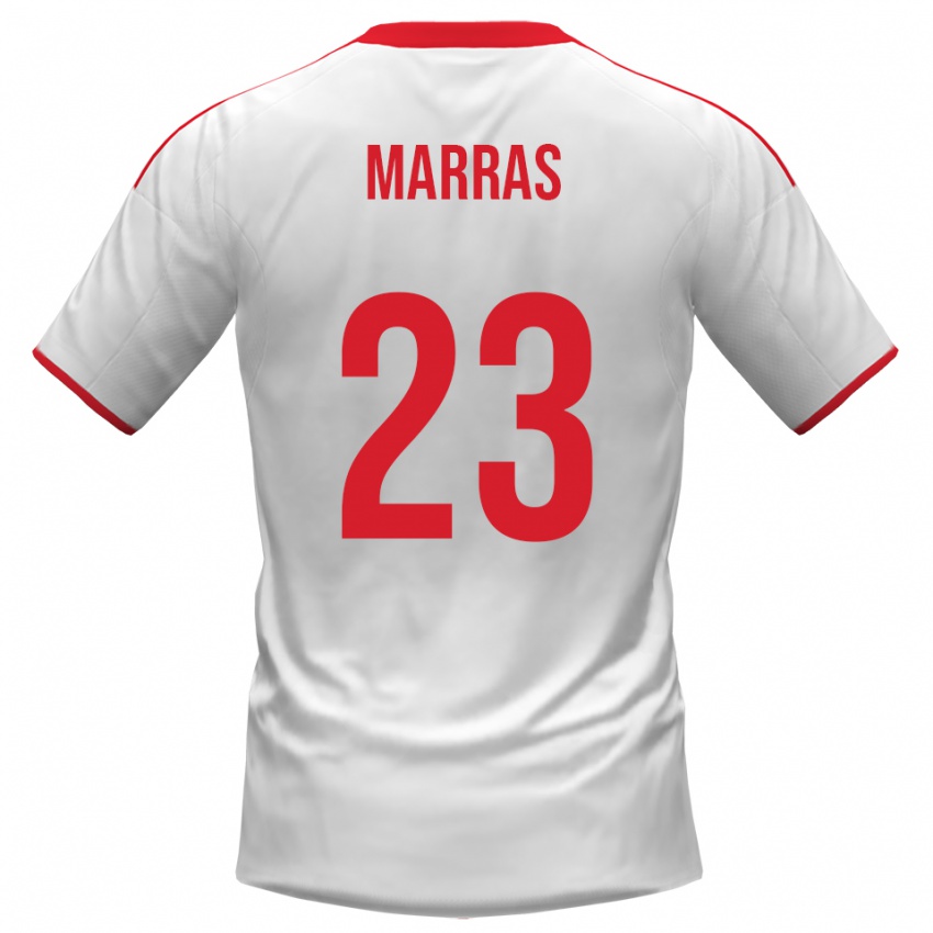 גברים טומאסו סימון מרס #23 לבן אדום ג'רזי ביתית 2025/26 חולצה קצרה