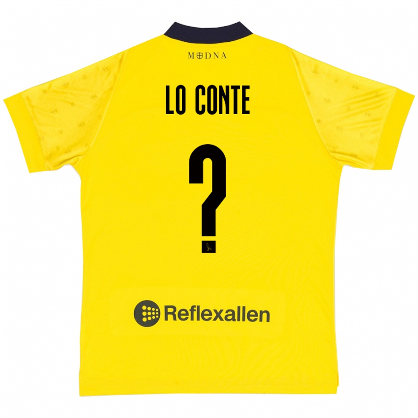 גברים Christian Lo Conte #0 צהוב כחול נייבי ג'רזי ביתית 2025/26 חולצה קצרה