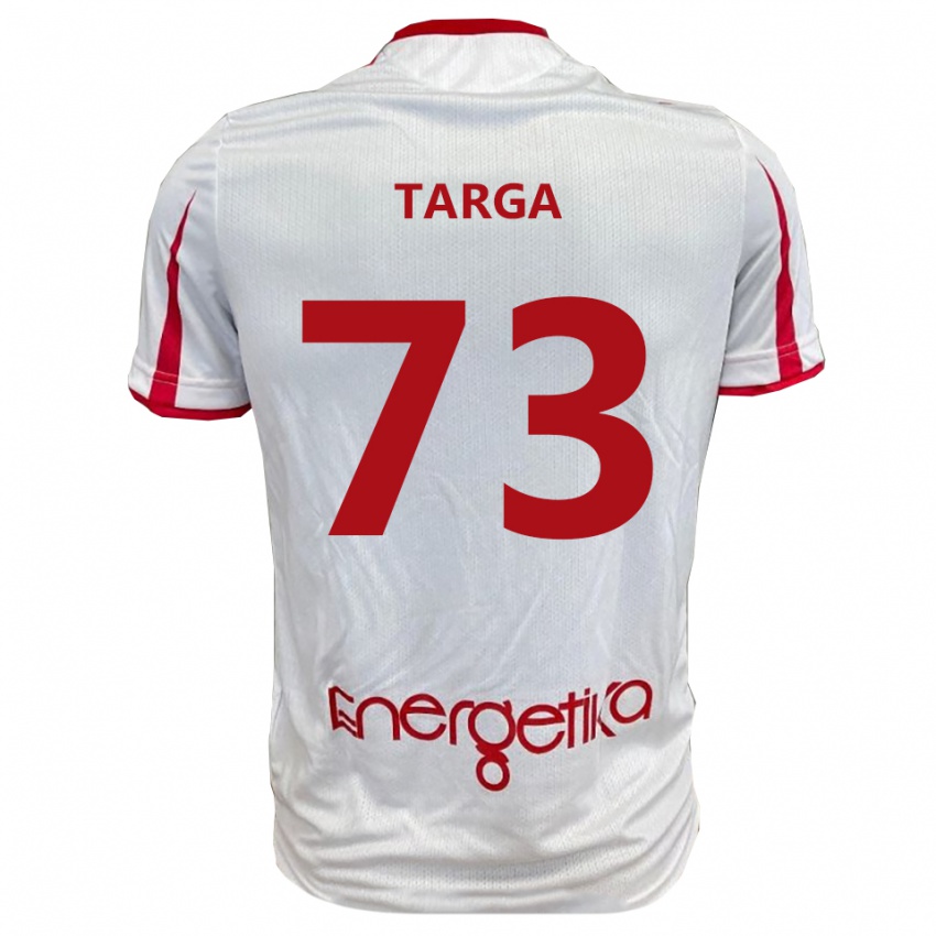 גברים Alberto Targa #73 לבן אדום ג'רזי ביתית 2025/26 חולצה קצרה