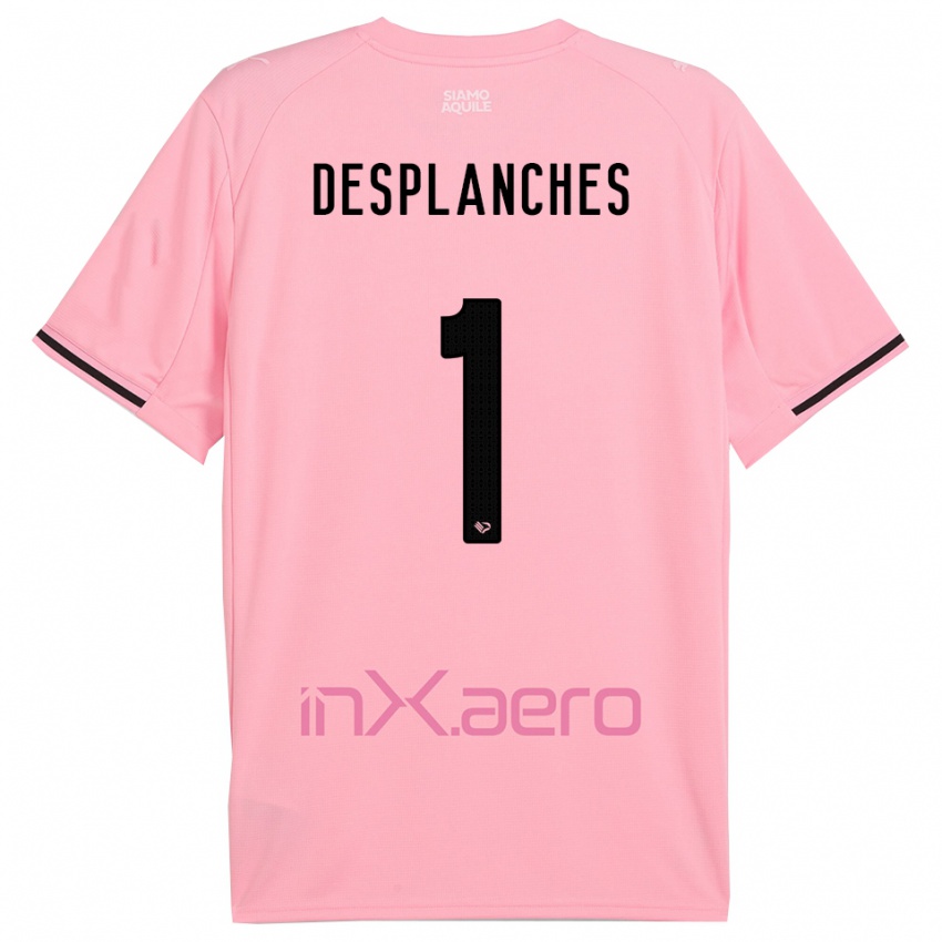 גברים סבסטיאנו דספלנצ'ס #1 ורוד שחור ג'רזי ביתית 2025/26 חולצה קצרה