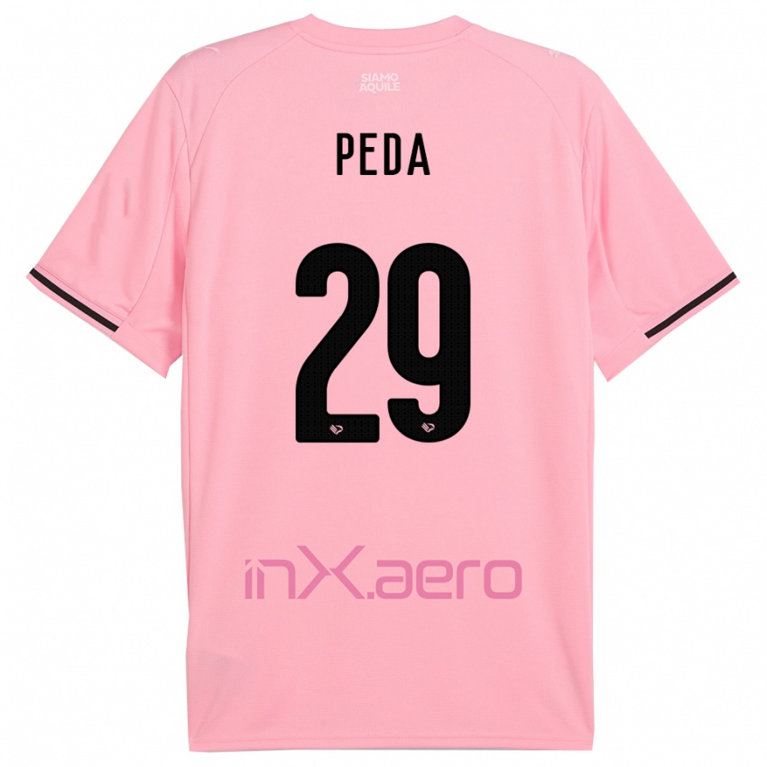 גברים פטריק פדה #29 ורוד שחור ג'רזי ביתית 2025/26 חולצה קצרה