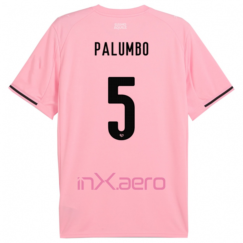 גברים אנטוניו פאלומבו #5 ורוד שחור ג'רזי ביתית 2025/26 חולצה קצרה