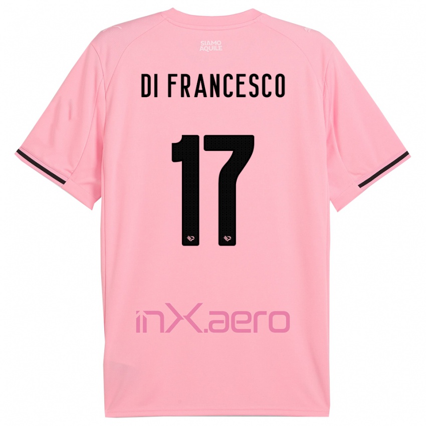גברים פדריקו די פרנצ'סקו #17 ורוד שחור ג'רזי ביתית 2025/26 חולצה קצרה