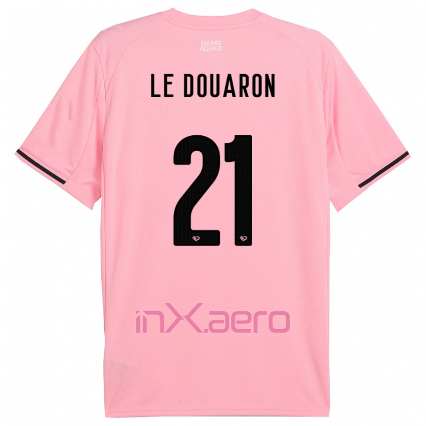 גברים Jérémy Le Douaron #21 ורוד שחור ג'רזי ביתית 2025/26 חולצה קצרה