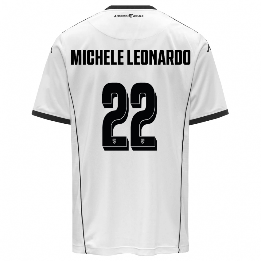 גברים מטאו מיקלה לאונרדו #22 לבן שחור ג'רזי ביתית 2025/26 חולצה קצרה
