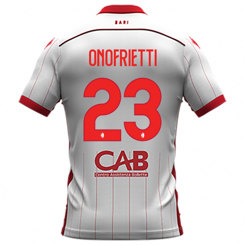 גברים וינצ'נזו אונפריטי #23 לבן אדום ג'רזי ביתית 2025/26 חולצה קצרה