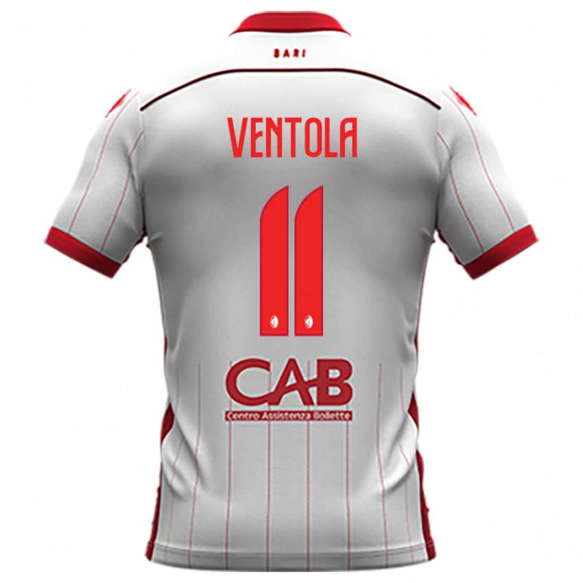 גברים פלאביו ונטולה #11 לבן אדום ג'רזי ביתית 2025/26 חולצה קצרה