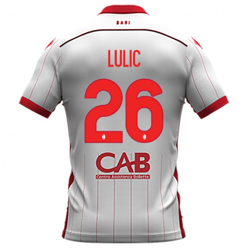 גברים קרלו לוליץ׳ #26 לבן אדום ג'רזי ביתית 2025/26 חולצה קצרה